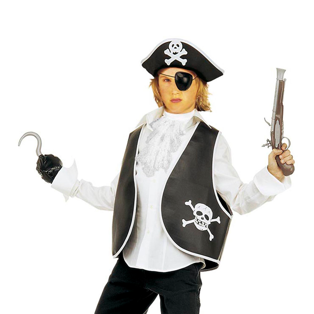 Set Travestimento Pirata Accessori Abito Vestito Carnevale Bambino