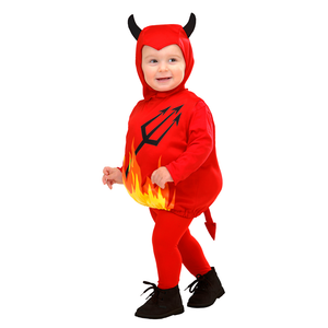 Costume Vestito Abito Travestimento Carnevale Bambino Diavoletto Devil - 1897t
