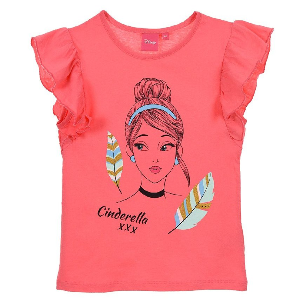 T-Shirt Maglietta Principesse Cenerentola DISNEY Bambina Sun City Taglie 3/6 Anni - Se1377fuxia