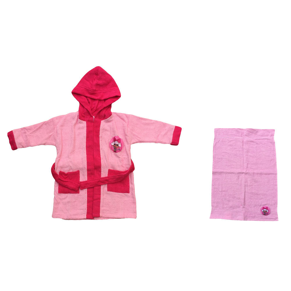 Set Accappatoio con Cappuccio + Asciugamano Lol Surprise Diva in Cotone Taglie 3/8 Anni - 1922-1759