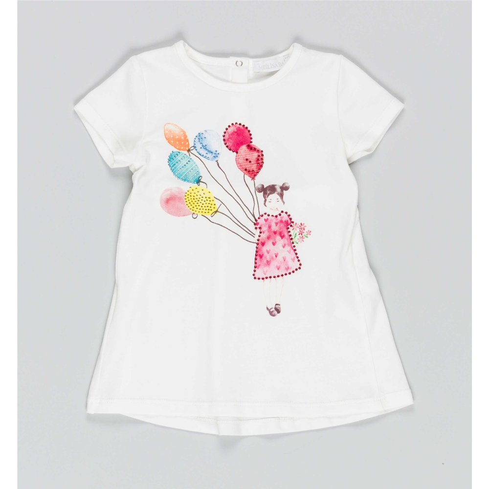 Completo Meilisa Bai T-Shirt e Pantaloncino Neonata Bambina Newborn Taglie 9/36 Mesi - Fl2266