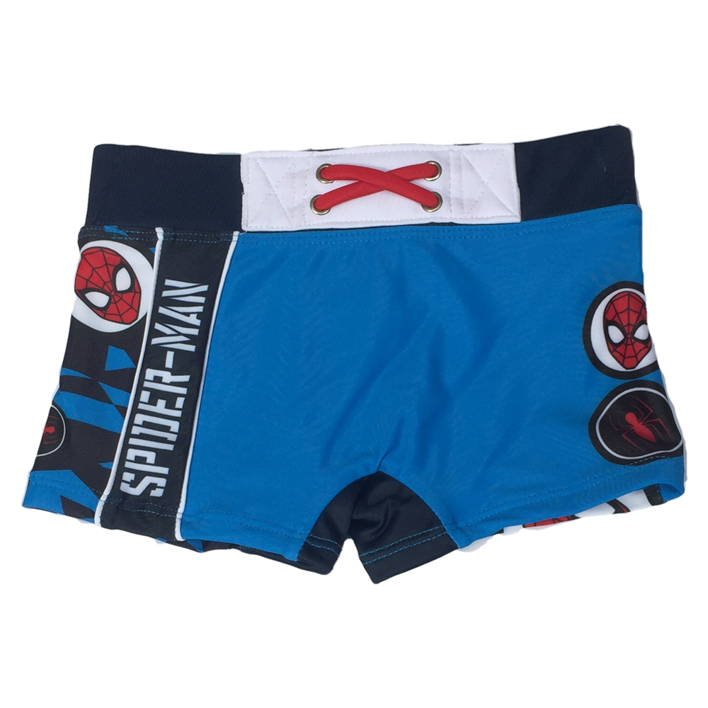 Costume Mare Spiderman Uomo Ragno MARVEL Parigamba Pantaloncino Bambino Taglie 3/8 Anni - Se1711celeste