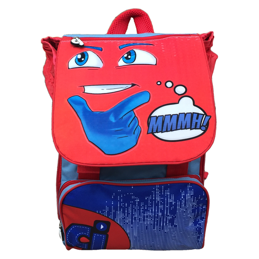 Zaino Faccine Bambino Estensibile Borsa Scuola Elementare Cm. 40x29x28 - Cj0450d
