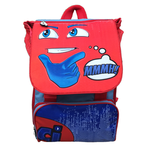 Zaino Faccine Bambino Estensibile Borsa Scuola Elementare Cm. 40x29x28 - Cj0450d