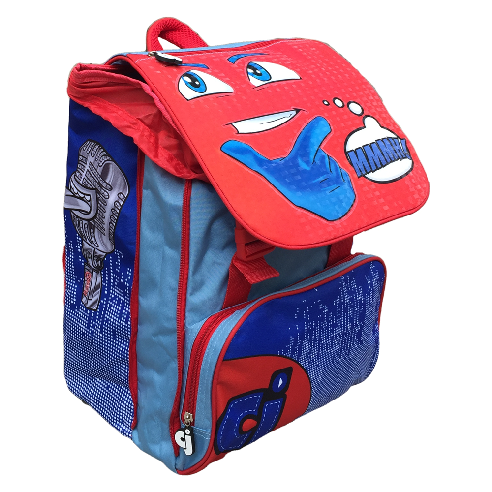 Zaino Faccine Bambino Estensibile Borsa Scuola Elementare Cm. 40x29x28 - Cj0450d