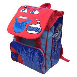Zaino Faccine Bambino Estensibile Borsa Scuola Elementare Cm. 40x29x28 - Cj0450d