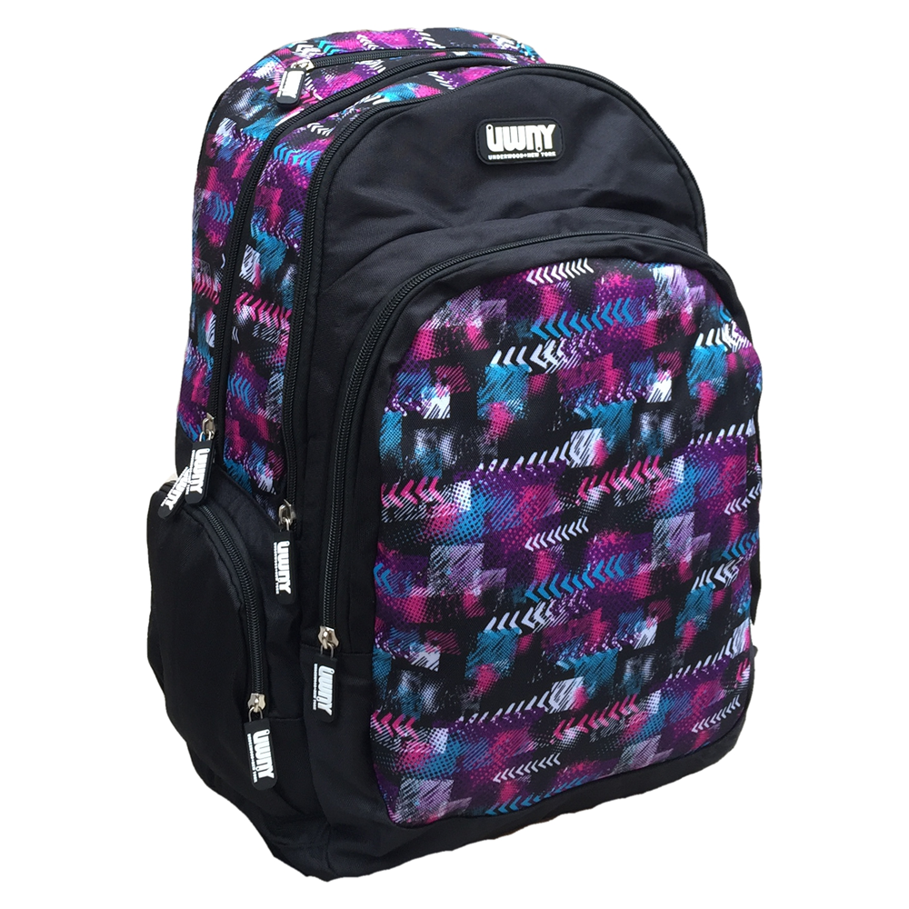 Zaino Round Underwood New York 5 Tasche Borsa Americano Scuola Viaggio Tempo Libero - Ex0051b