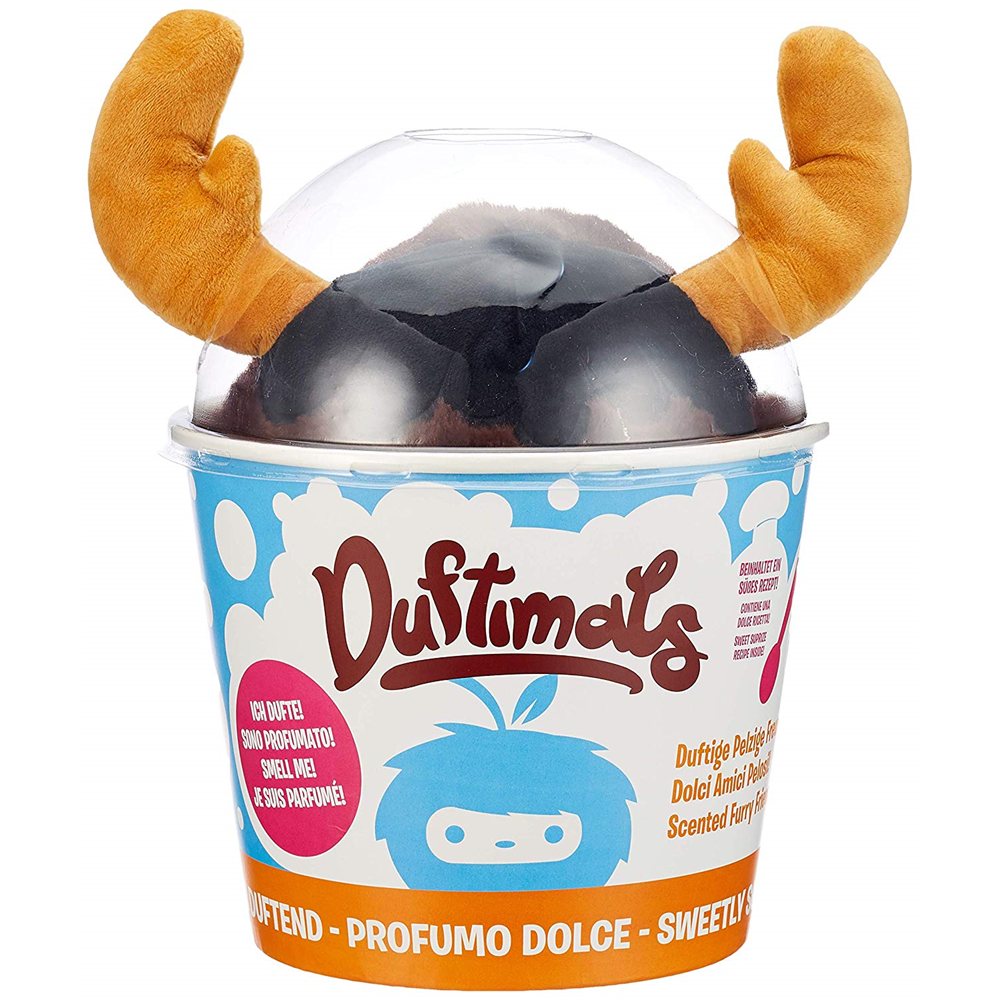 Peluche Profumato Melvin Moose Cake Aroma Al Cioccolato con Ricetta in Confezione