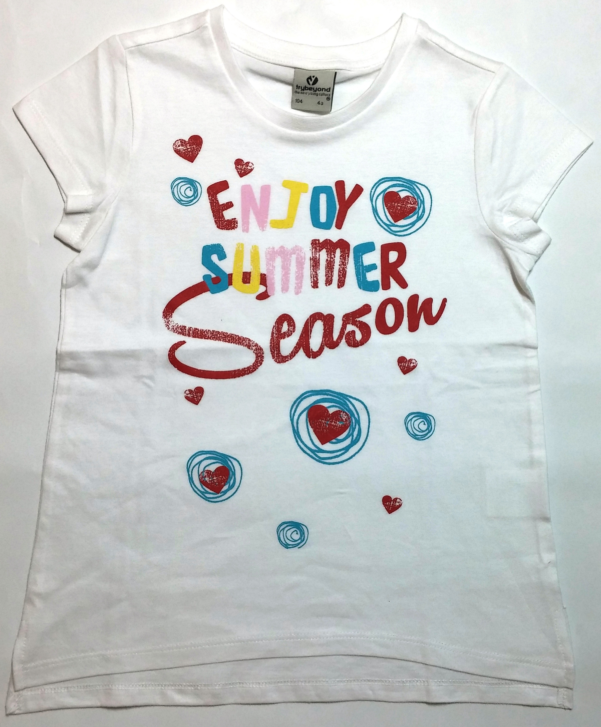 T-Shirt Estiva Manica Corta Bianco Mauli Birba Femminuccia 3/8 Anni - 64445
