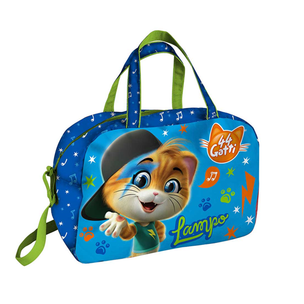 Borsa Borsone 44 Gatti Lampo Tote da Viaggio Bambino Palestra Cm. 40x26x21 -  T00132