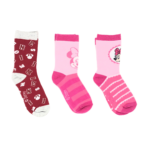 Calzini Invernali Minnie Mouse DISNEY 3 Paia Taglie 23/34 - Min4004