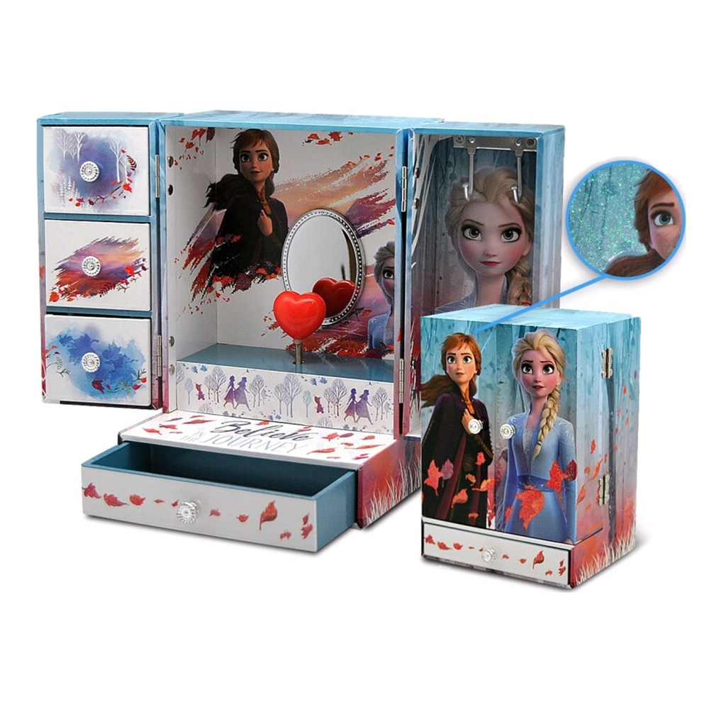 Portagioie Musicale Carillon Frozen Ii Elsa Anna DISNEY in Cartone - Wd20736