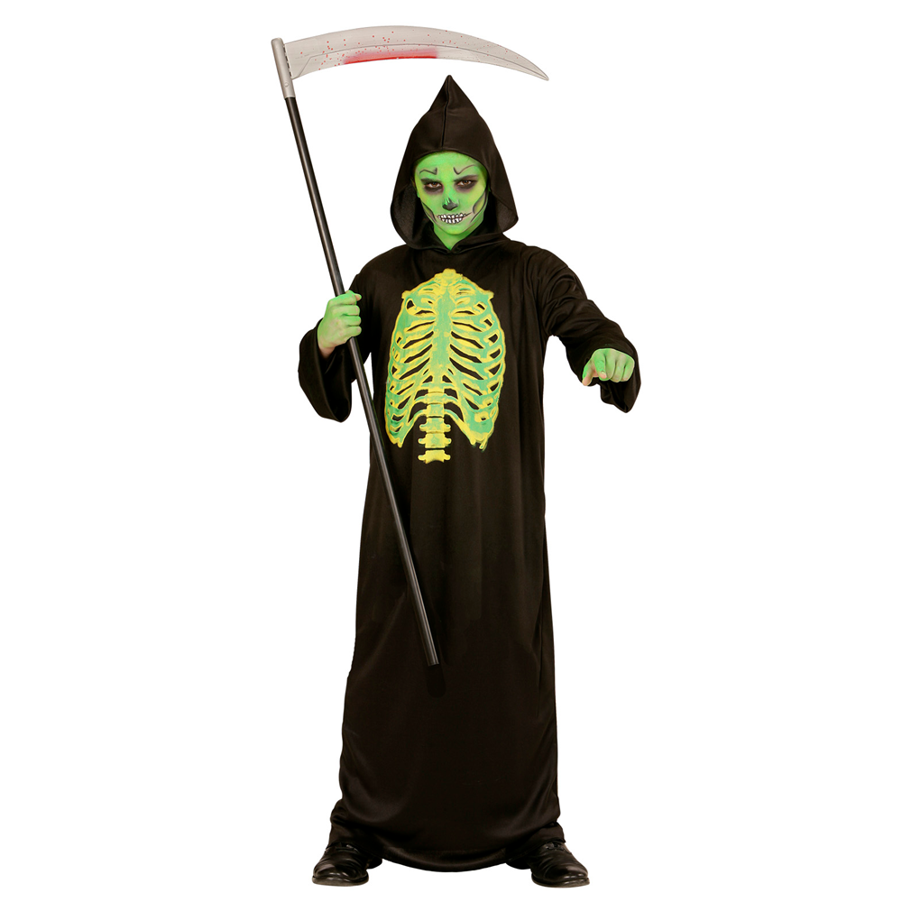 Costume Vestito Abito Travestimento Carnevale Halloween Bambino Mietitore Tossico - 0032
