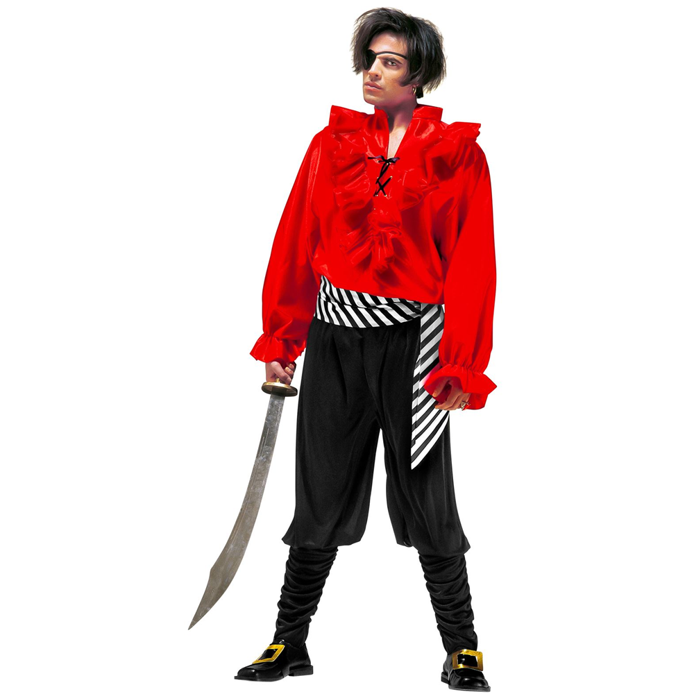 Costume Vestito Abito Travestimento Carnevale Halloween Cosplay Adulto Pirata Dei Caraibi