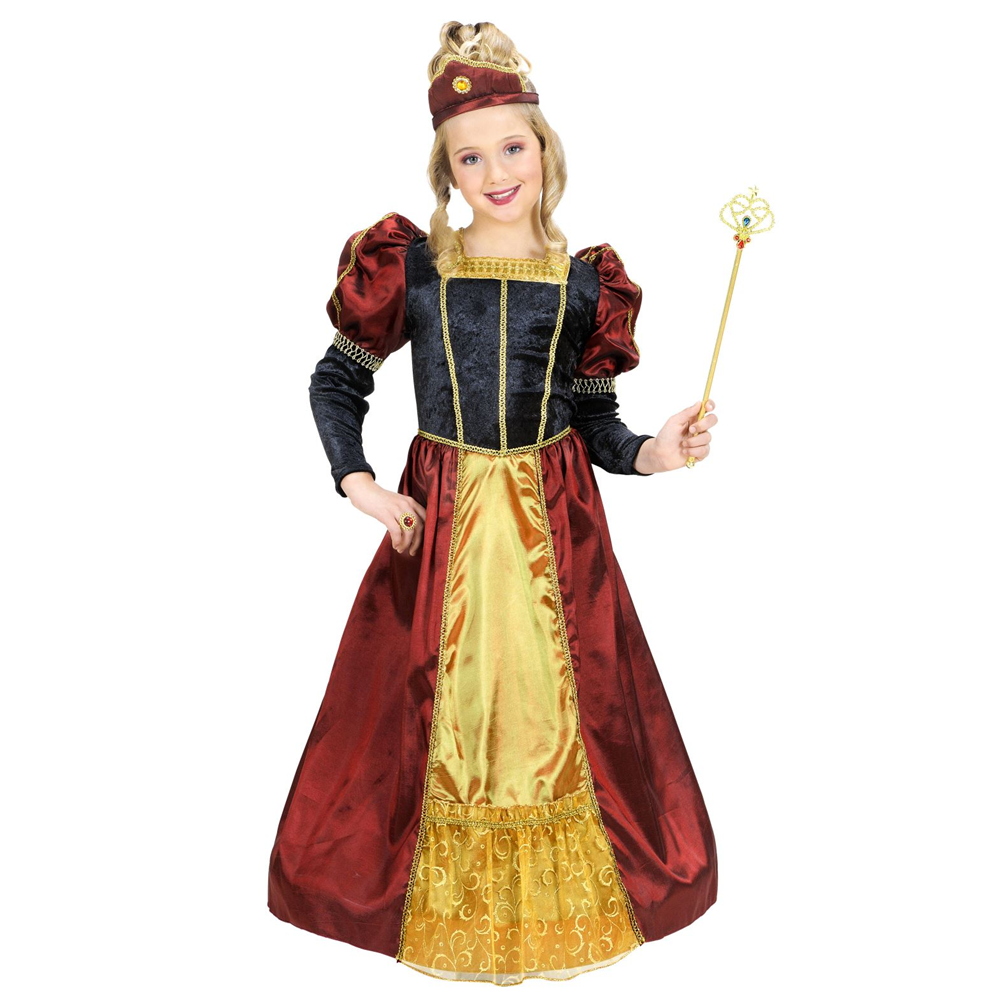 Costume Vestito Abito Travestimento Carnevale Bambina Principessa Reale - 5867