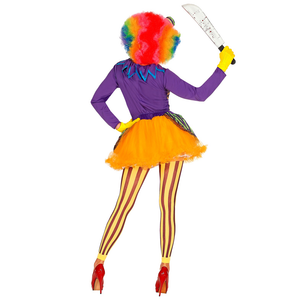 Costume Vestito Abito Travestimento Carnevale Halloween Cosplay Adulto Evil Joker - Donna - 0285