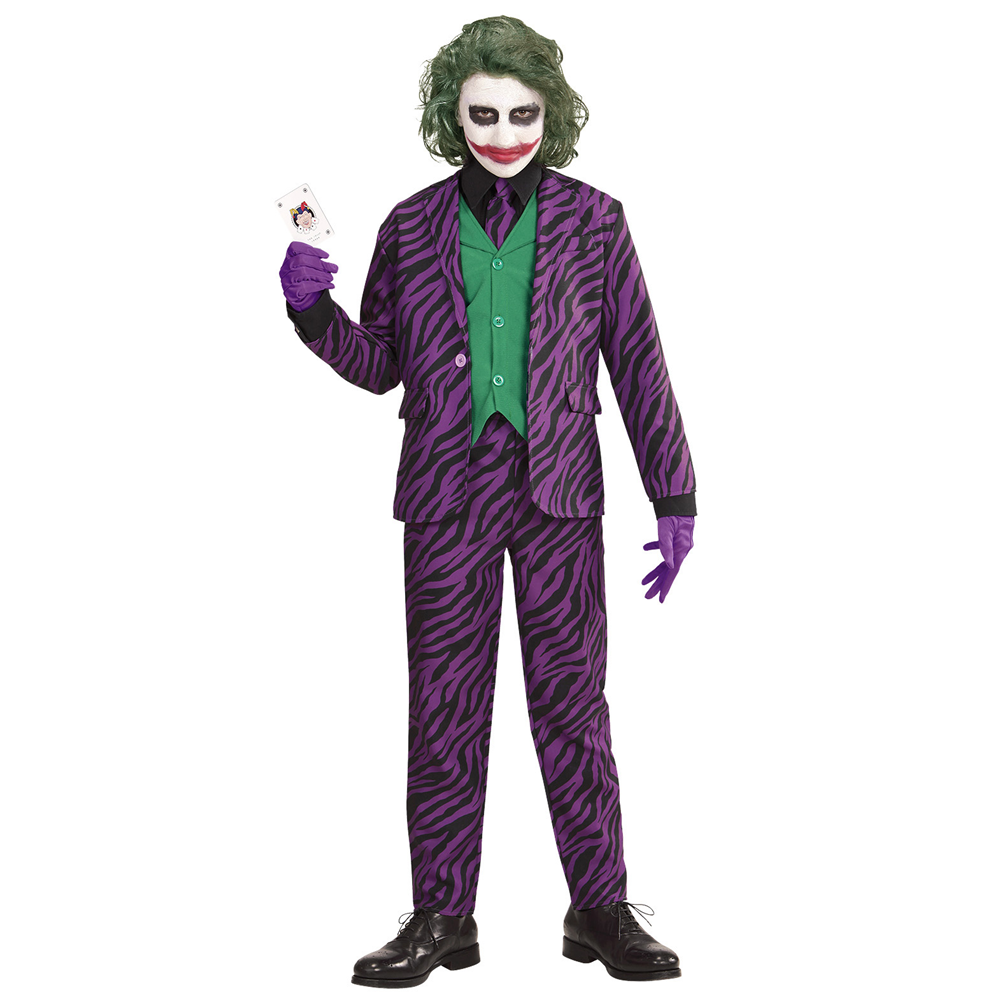 Costume con Accessori Evil Clown Abito Bastone con Teschio 105 CM Travestimento Halloween 14/16 Anni - 1931+07603