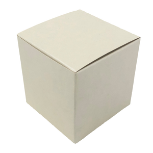 Astuccio Pieghevole  in Cartone Avorio Porta Bomboniere Scatola Portaconfetti Oggetti Cm. 8x8x8 - Scat/01
