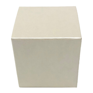 Astuccio Pieghevole  in Cartone Avorio Porta Bomboniere Scatola Portaconfetti Oggetti Cm. 8x8x8 - Scat/01