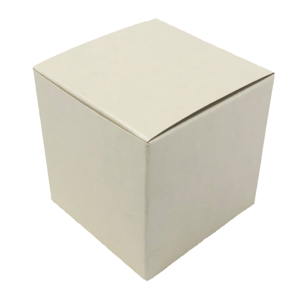 Bomboniera Astuccio Cubo Avorio 9 CM Scatolina Kit 10 Pezzi Senza Confetti