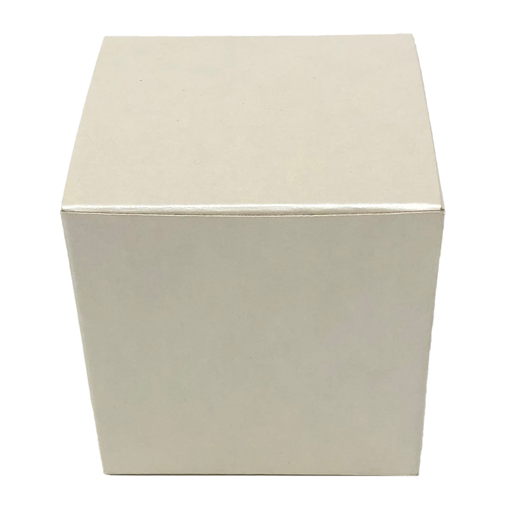 Astuccio Pieghevole in Cartone Avorio Porta Bomboniere Scatola Portaconfetti Oggetti Cm. 10x10x10 - Scat/03