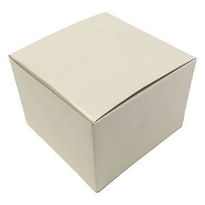 Astuccio Pieghevole in Cartone Avorio Porta Bomboniere Scatola Portaconfetti Oggetti Cm. 11x11x8 - Scat/04