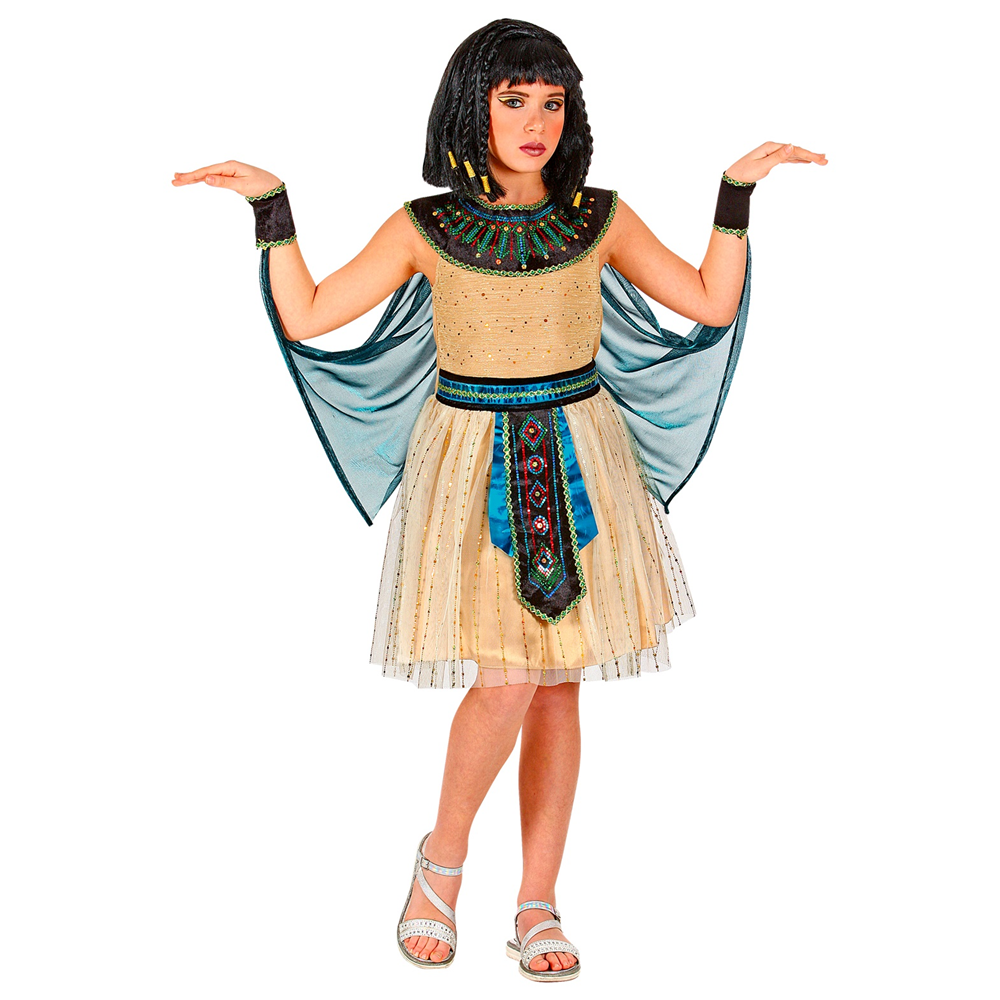 Costume Vestito Abito Travestimento Carnevale Cosplay Bambina - Regina Egiziana - 0189
