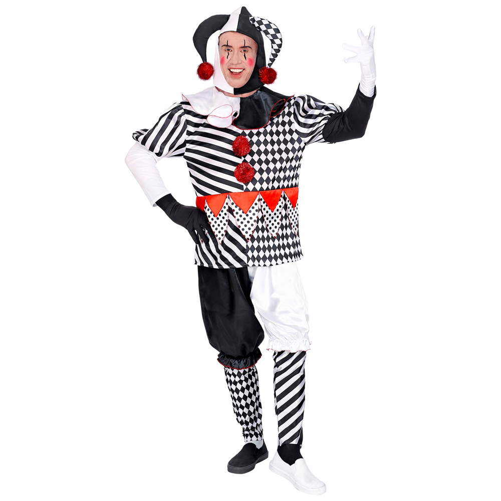 Costume Vestito Abito Travestimento Carnevale Cosplay Adulto - Arlecchino - 0950