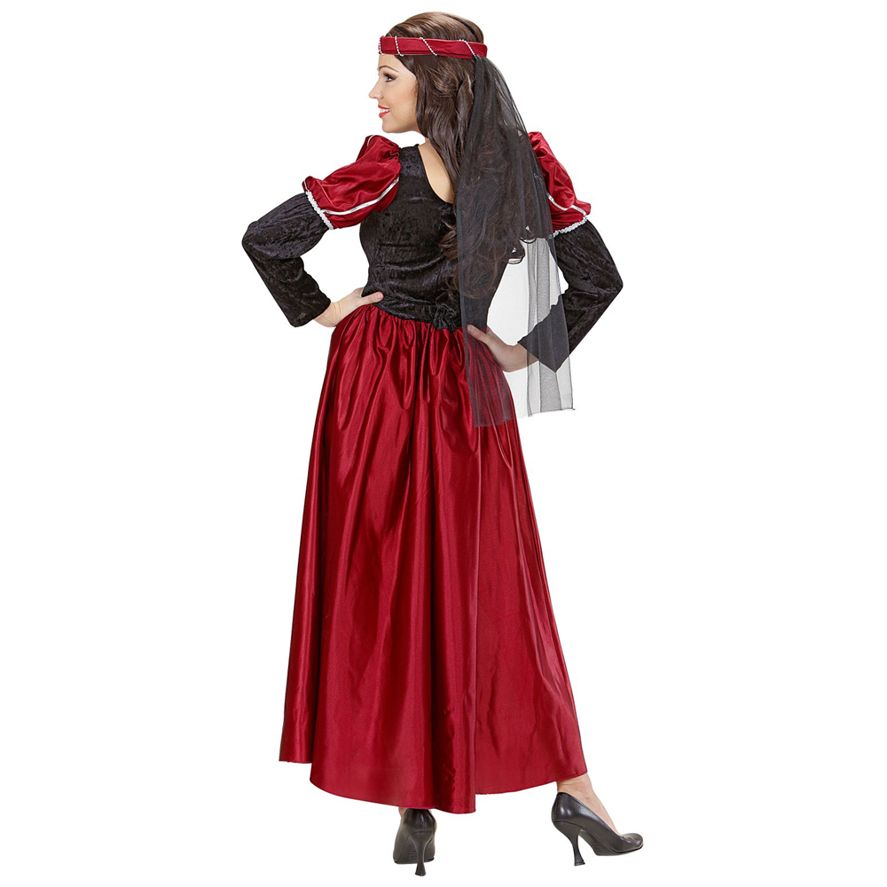 Costume Vestito Abito Travestimento Carnevale Cosplay Donna Adulto - Castellana - 3548