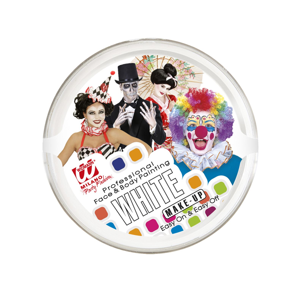 Trucco Make Up Bianco 25g. - Accessori Abito Vestito Carnevale Halloween Bambina - 02387