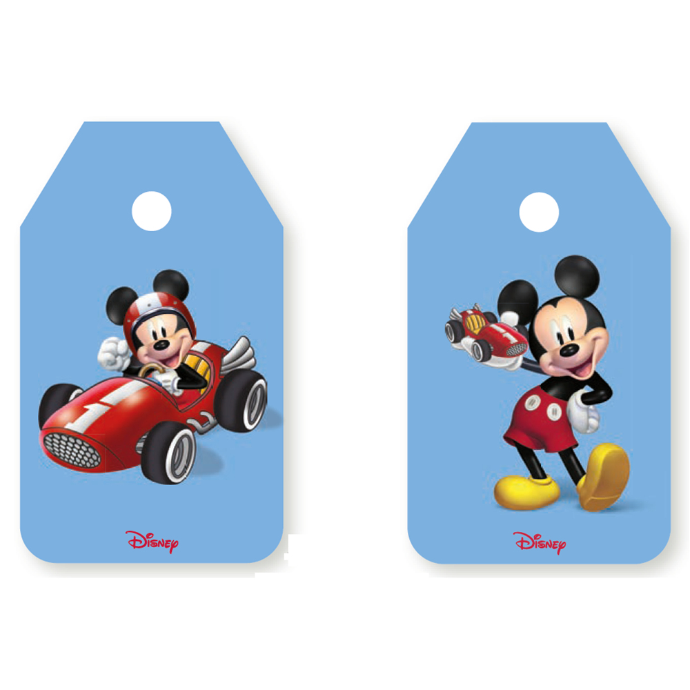 Targhetta, Biglietti per Bomboniere Personalizzati - Topolino DISNEY - 16 Pezzi Assortiti -  Celeste