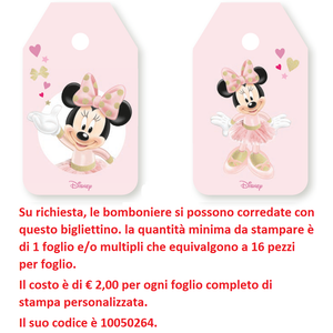 Bomboniera Astuccio Scatolina Portaconfetti Casetta Minnie Mouse DISNEY X 10 Pz. - 68061