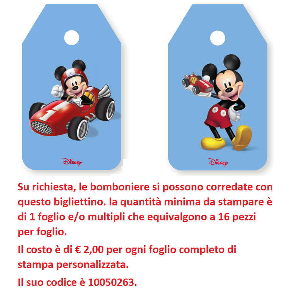 Bomboniera Astuccio Scatolina Portaconfetti Cono - Topolino Mickey Mouse DISNEY - 68172