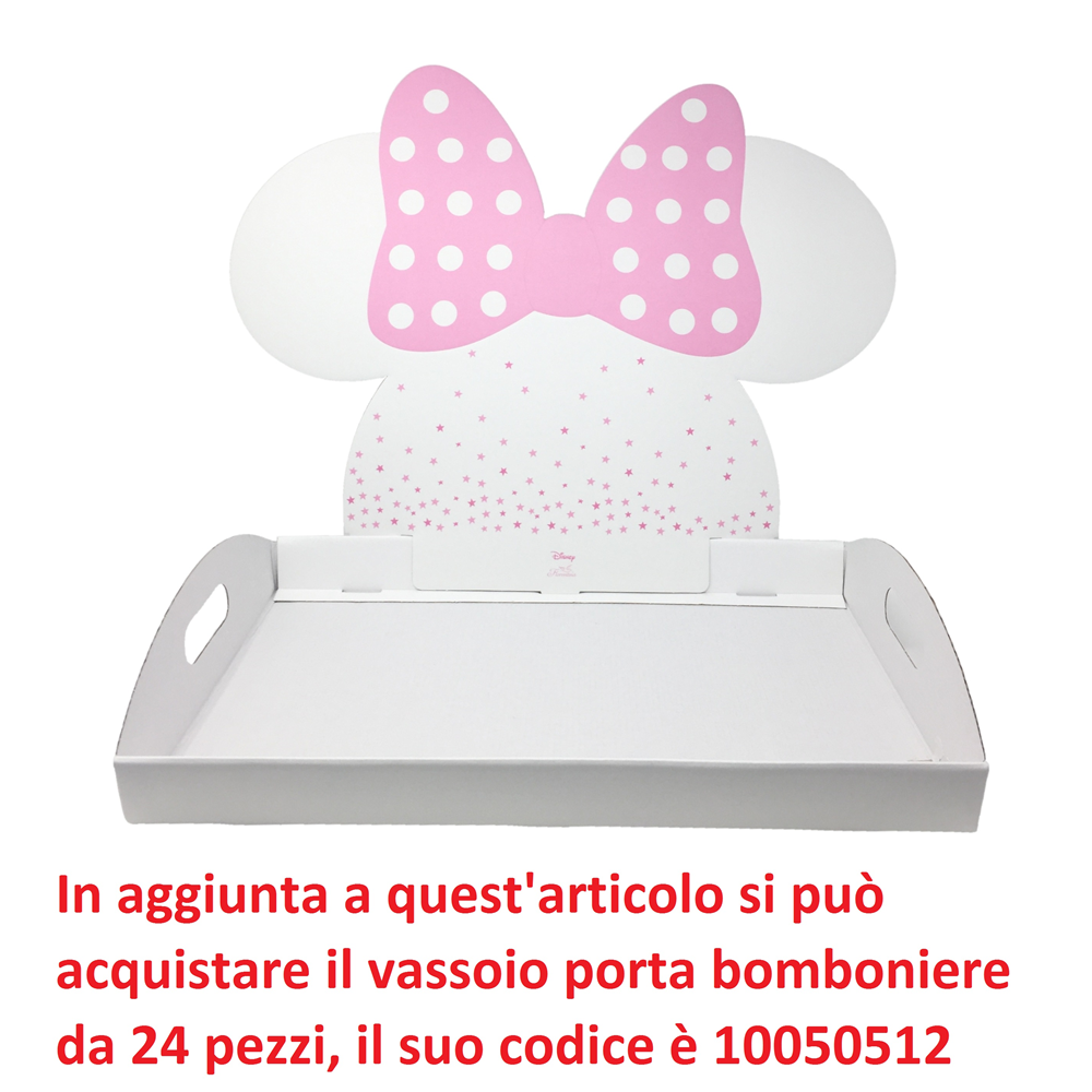 Bomboniera Astuccio Scatolina Portaconfetti Cubo Minnie Mouse DISNEY Stelle X 10 Pz.- 68065