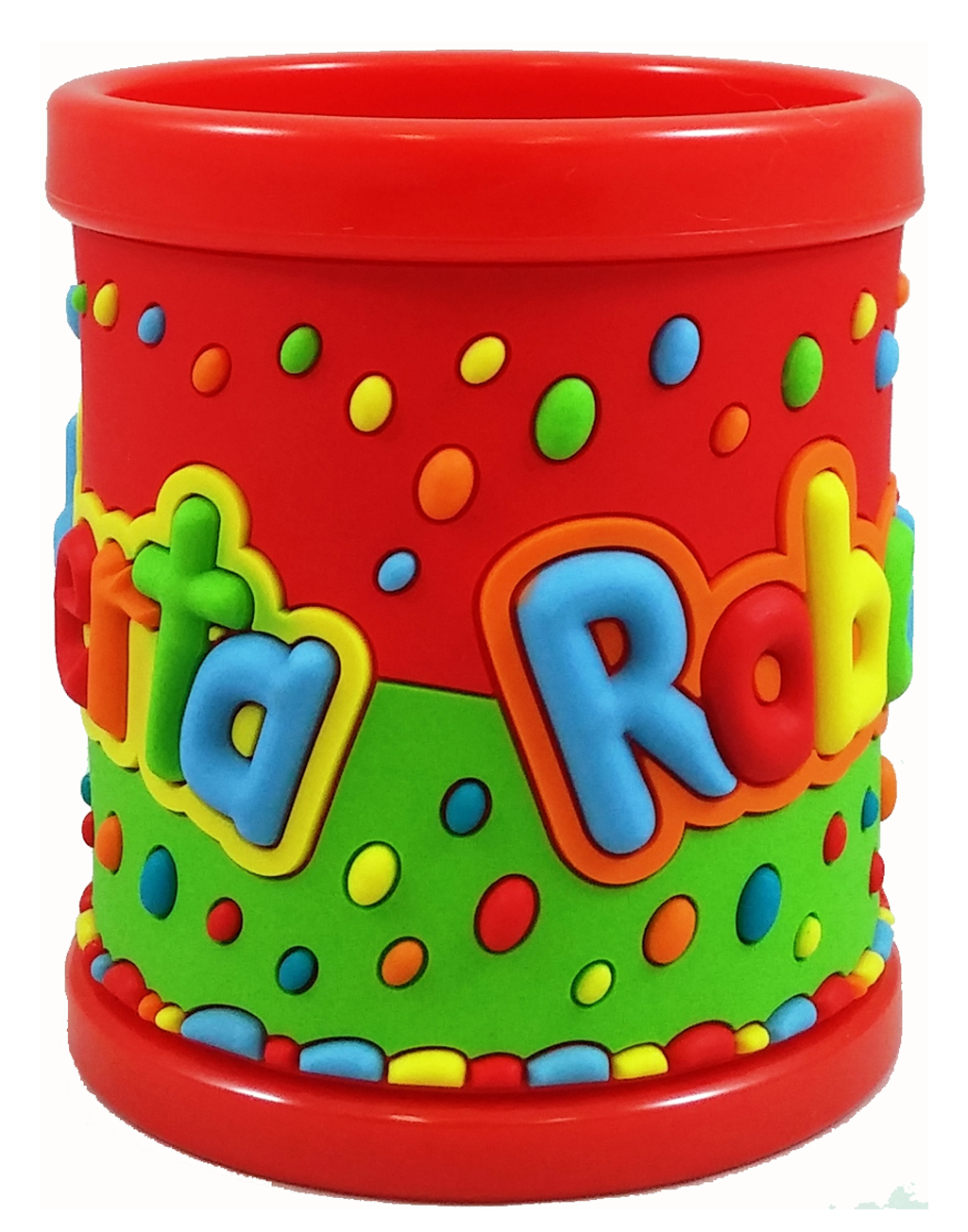 Tazza in Plastica con Nome Roberta a Rilievo - Jt082