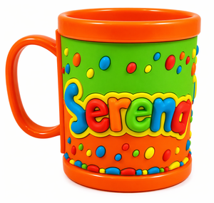 Tazza in Plastica con Nome Serena a Rilievo - Jt085