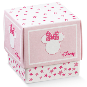 Bomboniera Astuccio Scatolina Portaconfetti Cubo - Minnie Mouse DISNEY - Stelle - 68065