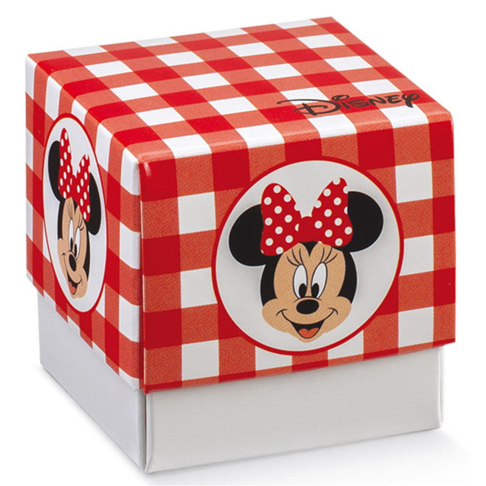 Bomboniera Astuccio Scatolina Portaconfetti Cubo Minnie Mouse DISNEY X1 Pz. - 68023