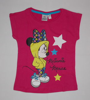 T-Shirt Maglietta Minne Manica Corta Estiva Bambina DISNEY 3/8 Anni - Oe1158/3