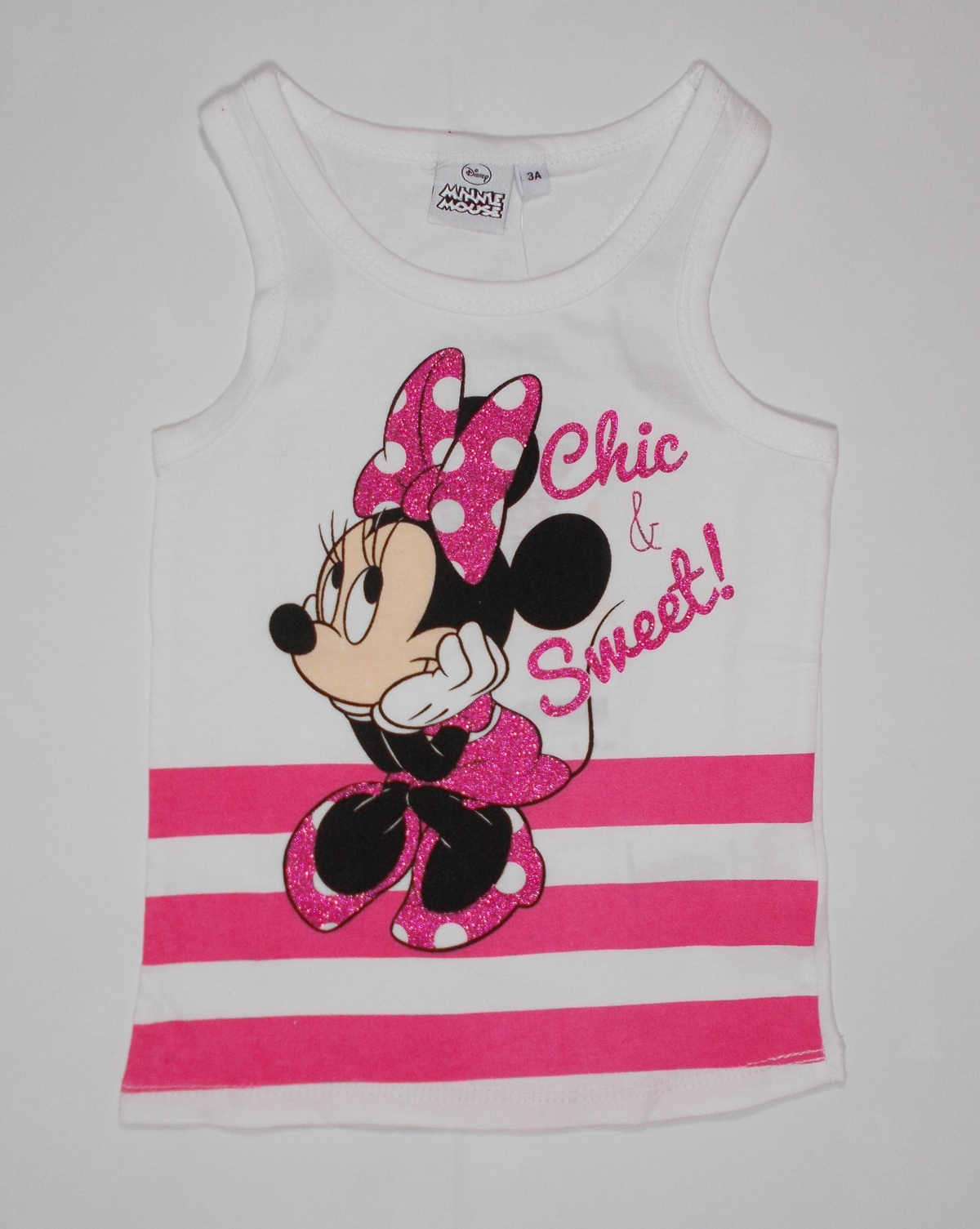 Canotta Maglietta Minnie Estiva Bambina 3/8 Anni - Oe1610