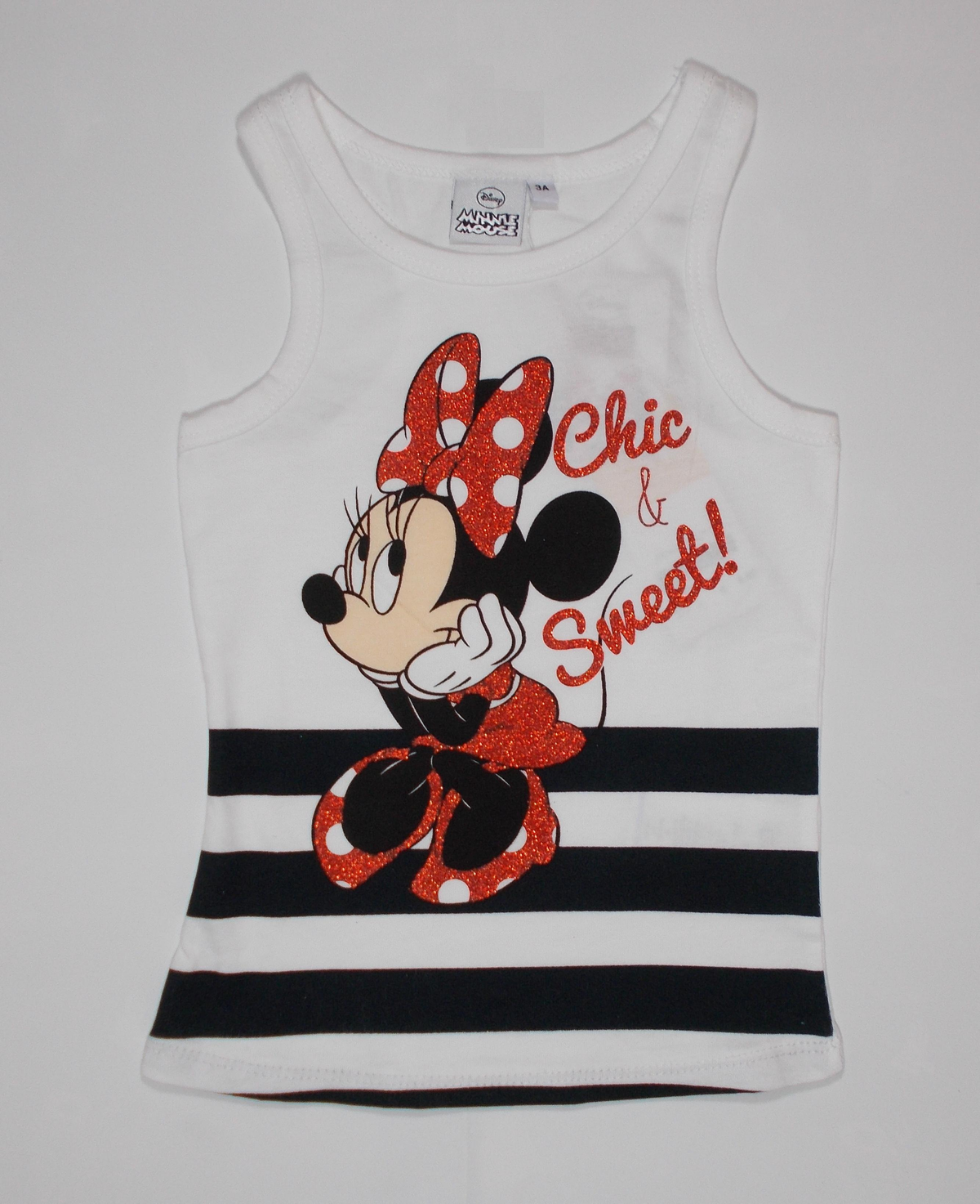 Canotta Maglietta Minnie Estiva Bambina 3/8 Anni - Oe1610