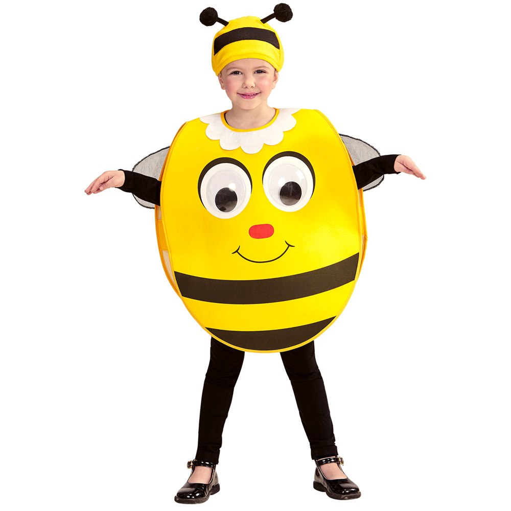 Costume Vestito Abito Travestimento Carnevale Bambina Ape Dagli Occhi Grandi 0148