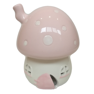 Bomboniera Statuina Casetta Fungo a LED in Porcellana Ilary Queen - Iq3214