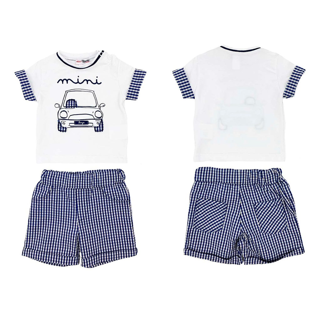 Completo Short + T-Shirt Yours Culla Neonato 3/12 Mesi - Y6505