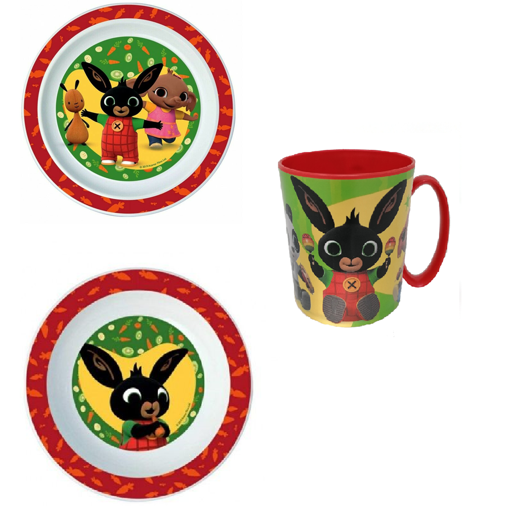 Set Pappa Bing Bunny Coniglietto 2 Piatti +tazza  Bambino - Tazzapiatti/bing