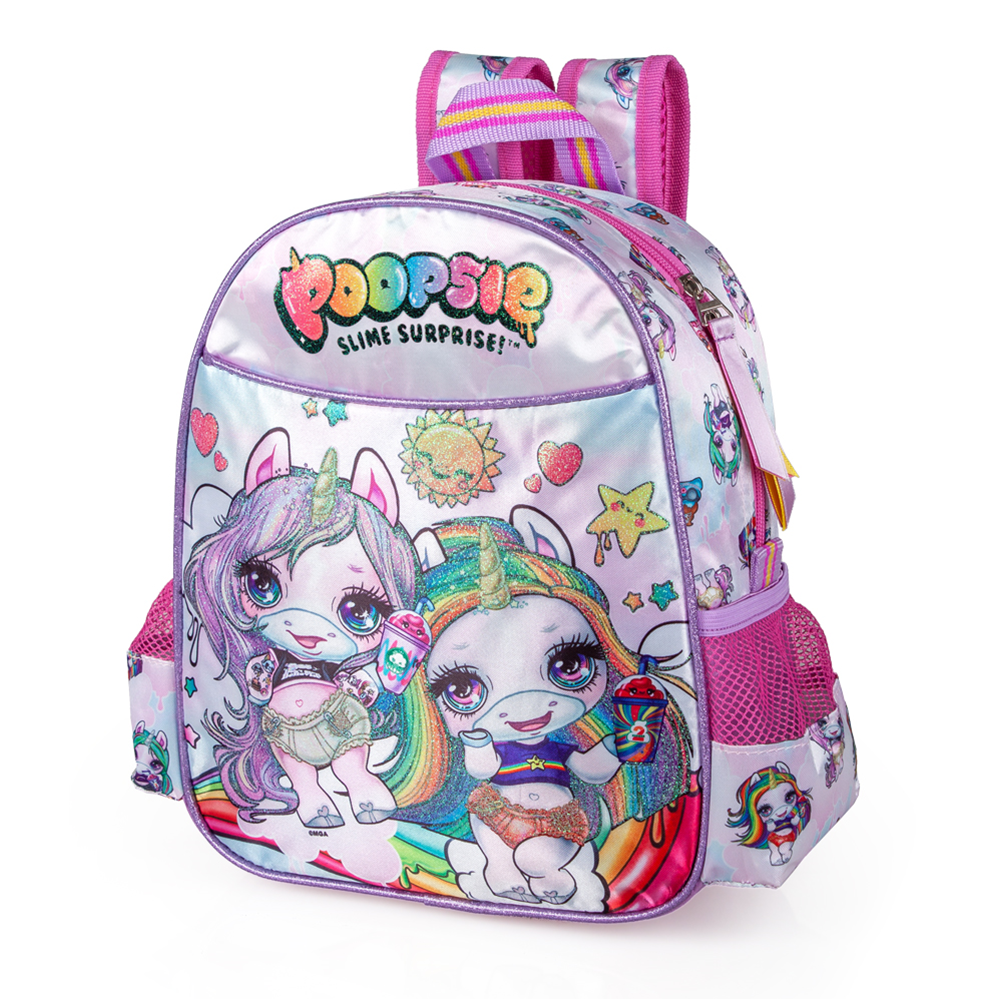 Zaino Asilo Poppies Surprise Unicorn Scuola Bambina Cm.29x25x11-20216
