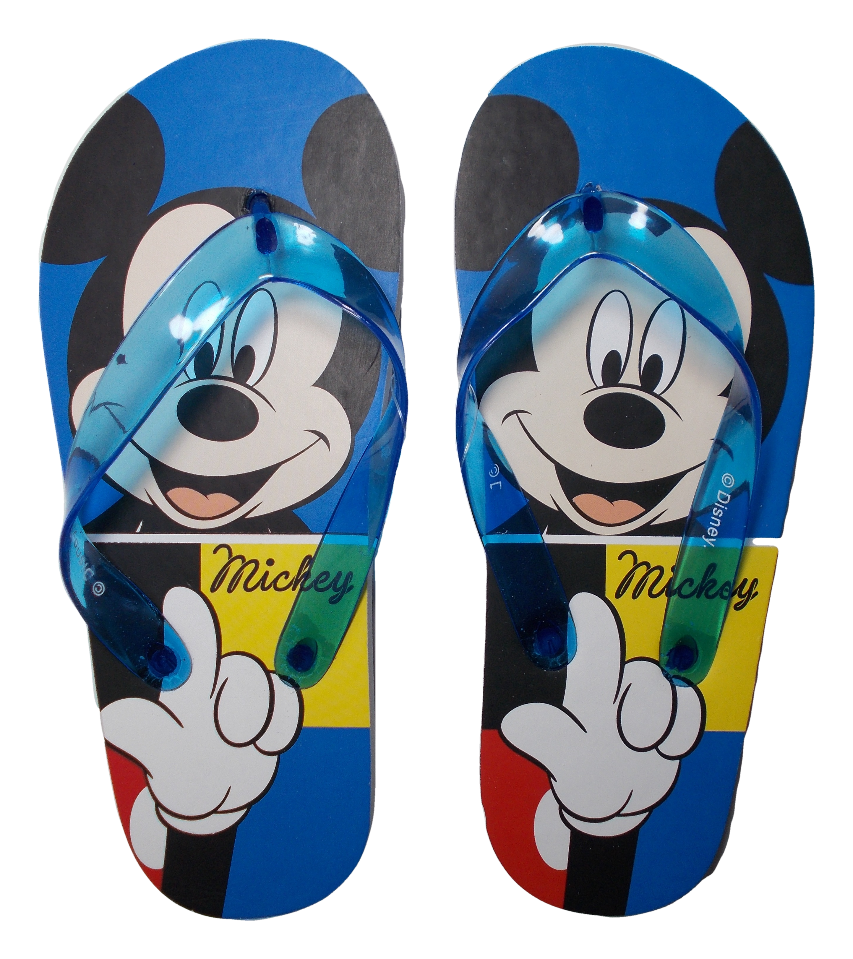 Infradito Ciabatte Mare Topolino DISNEY Dal 27 Al 34 -  D09982/3 Azzurra Dito Alzato