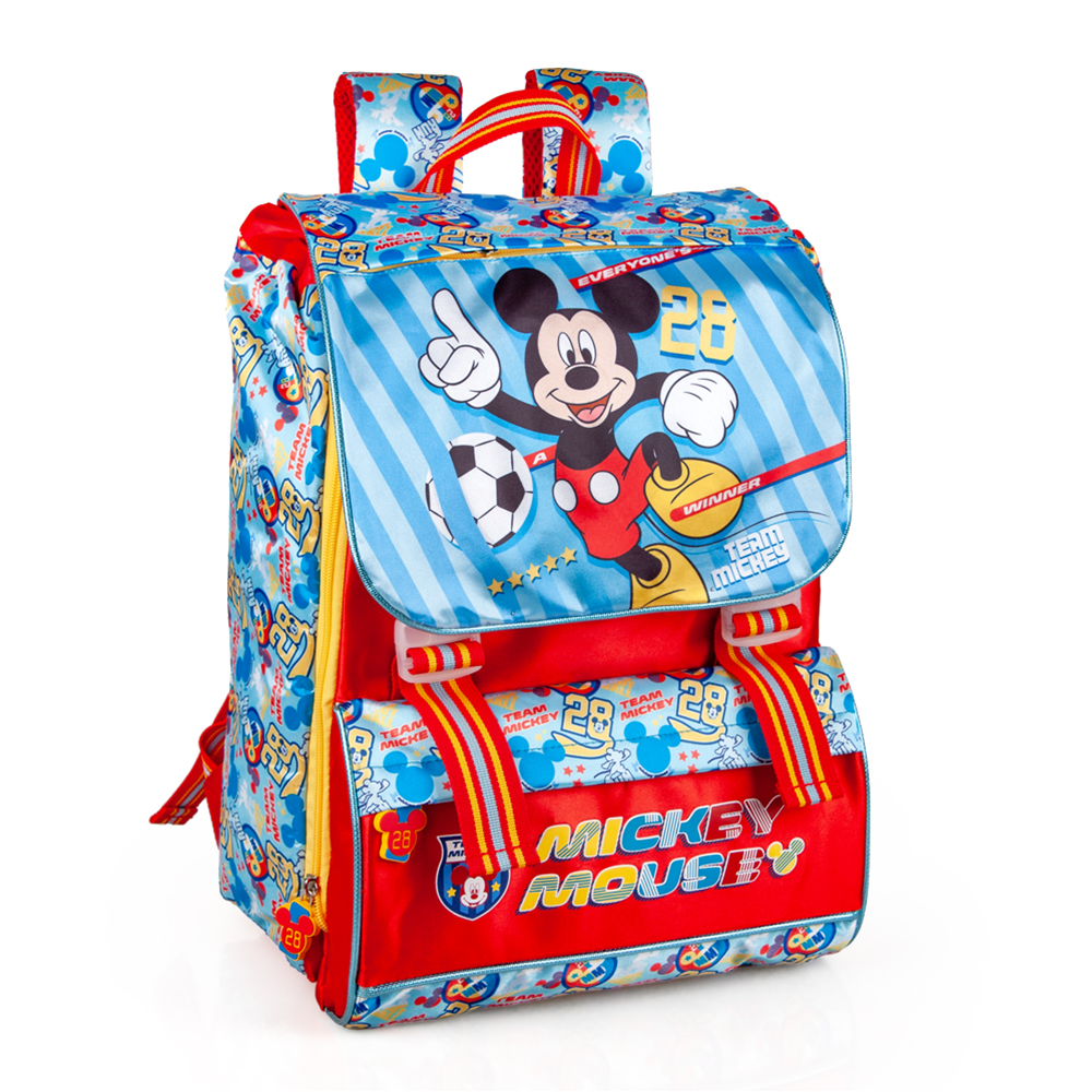 Zaino Estensibile Topolino DISNEY Scuola Borsa Tempo Libero Cm.41x31x20-34312