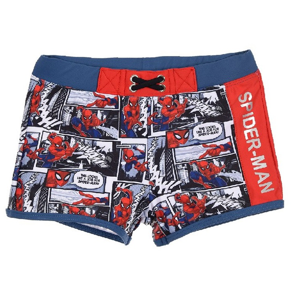 Costume Mare Spiderman Uomo Ragno MARVEL Parigamba Pantaloncino Bambino 3/8 Anni - Et1701blu