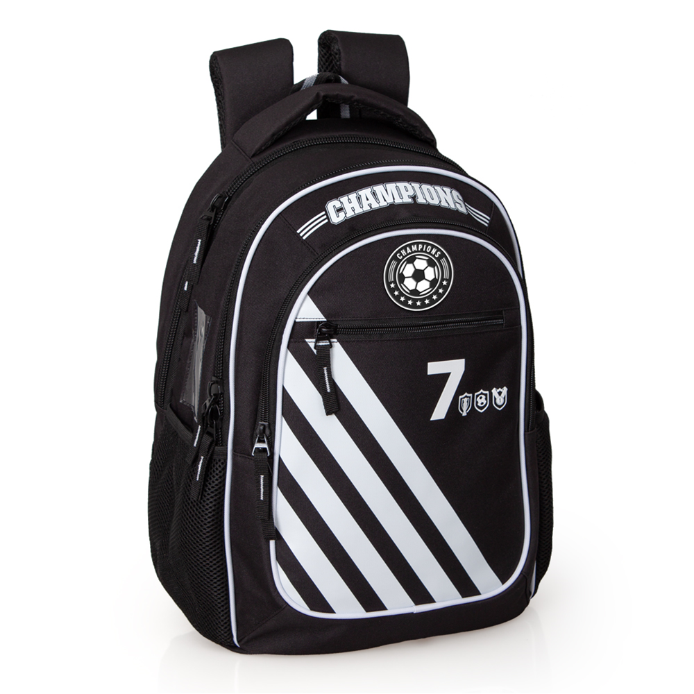 Zaino Scuola Juventus Campioni Bianconeri per Carrello Portazaino Bambino Cm.41x28x18 con Omaggio-98413